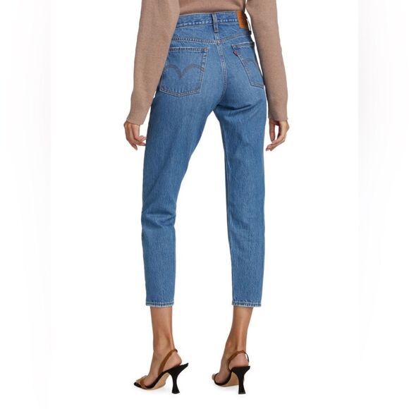 Levi’s Wedgie Icon High-Rise Ripped Icon Jeans Medium Wash Athens Asleep Size 24 - Picture 5 of 11